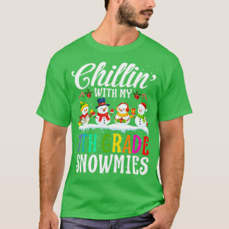 With My 7Th Grade Snowmies Teacher Xmas Gi T-Shirt