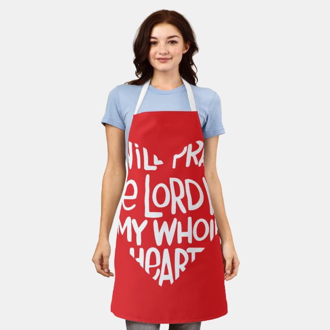 With my whole heart apron (Worn)