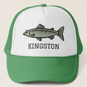 With Name Fishing Gear Fish Angler Hiking Camping Trucker Hat