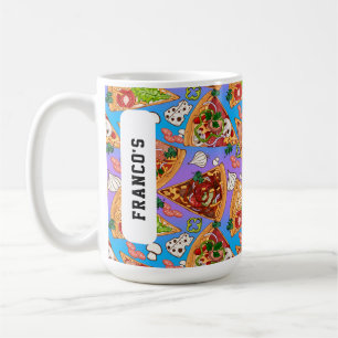 With name Funny pizza slices Coffee Mug