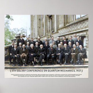 With names5th Solvay Conference on Quantum Mecha Poster