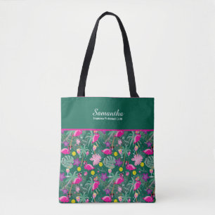 With name🤩Tropical party with pickleball,  Tote Bag