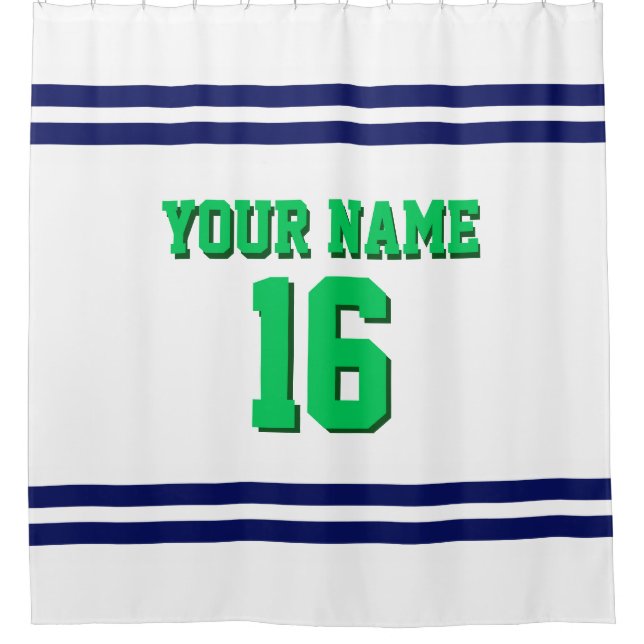 with Navy White Stripes Sports Jersey (Front)