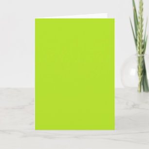 With Nothing On It Except Colour  Bright Neon Gree Card