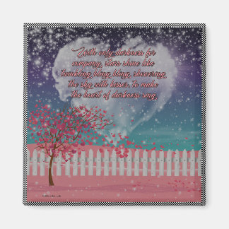 With only darkness for company magnet