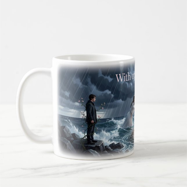 With or Without You Stormy Love Mug (Left)