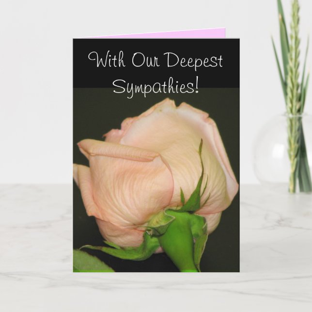 With Our Deepest Sympathies! Card (Front)