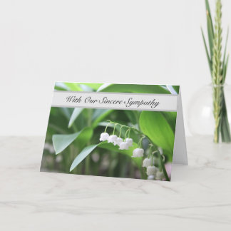 With Our Sincere Sympathy - Words Are Not Enough Card