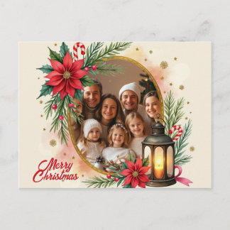 With own photo Hearth & Holly Holiday Postcard