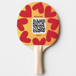 With personalized song by QR code Ping Pong Paddle
