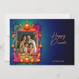 With Photo , custom text Radiant Diwali Wishes