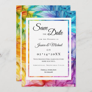 With photo Ethereal Bloom Save The Date