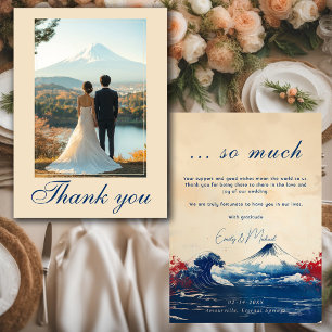 With photo  Japonesque Harmony with Fuji Thank You Card