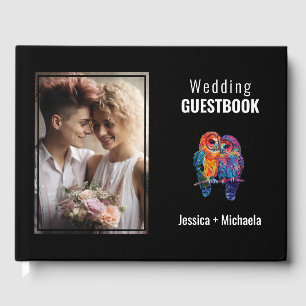 With photo🌈 LGBTQ Eternal Unity wedding Guest Book