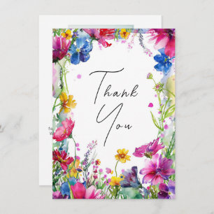 With photo Thank you Meadow Blooms Collection