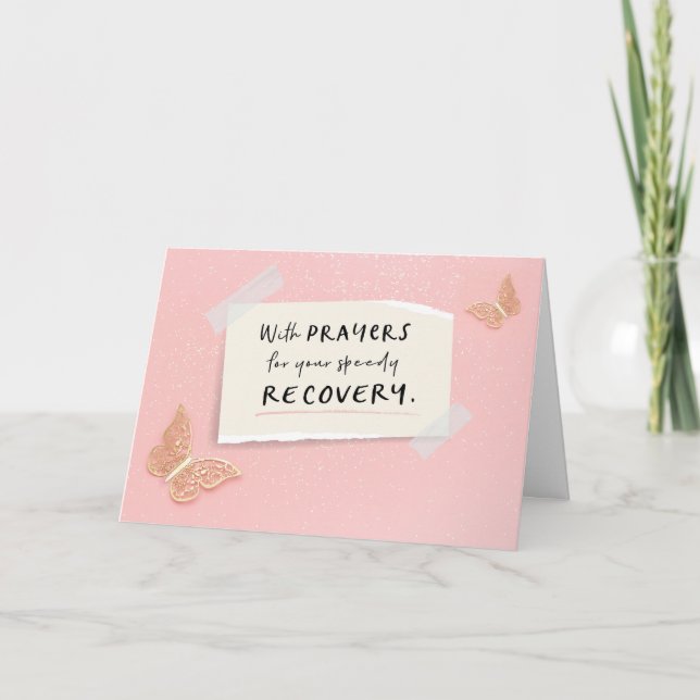 With Prayers for your Speedy Recovery Card (Front)