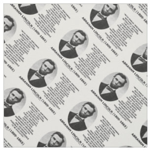 With Public Sentiment Nothing Can Fail Lincoln Qte Fabric