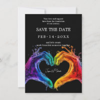 🌈❤️With QR code LGBTQ Heart of Pride wedding