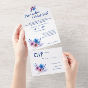 💍 With RSVP card Pastel Whispers Meadows