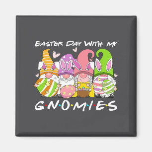 With Shirt Easter Day Gnomies Happy Gnomes Magnet