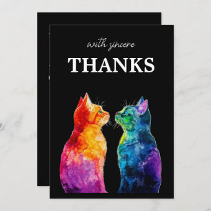 With Sincere Thanks  Purrfectly Yours: Purrfectly  Thank You Card