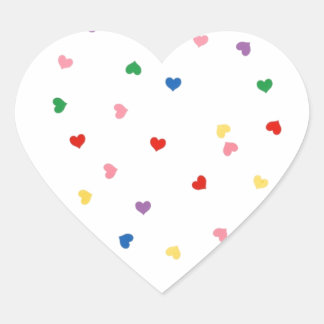 with small hearts heart sticker
