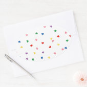 with small hearts oval sticker (Envelope)