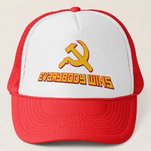 With Socialism Everybody Wins! Government Satire Trucker Hat