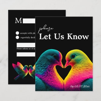 With Song Request Doves of Promise RSVP Card