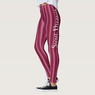 With Stripe Pattern Leggings