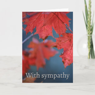 With Sympathy Card
