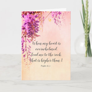 With sympathy, Christian card with scritpures