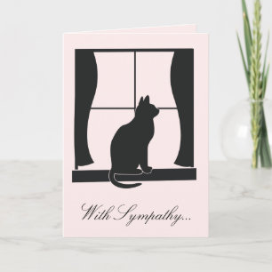 With Sympathy for the Loss of Your Cat Card