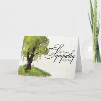 With Sympathy Greeting Card