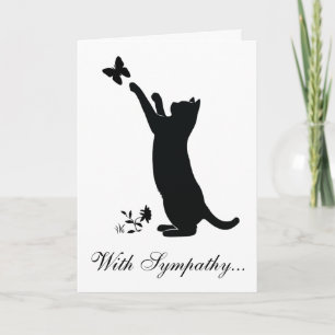 With Sympathy Loss of a Cat Card