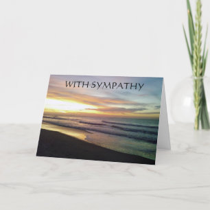 WITH SYMPATHY LOSS OF A LOVED ONE CARD