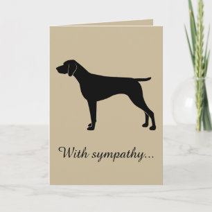 With Sympathy: Loss of German Shorthaired Pointer Card