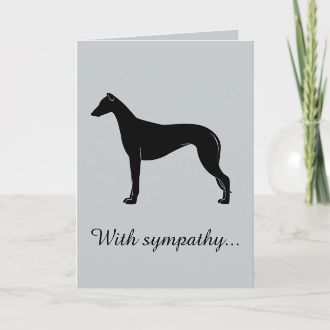 With Sympathy: Loss of Your Greyhound Card (Front)