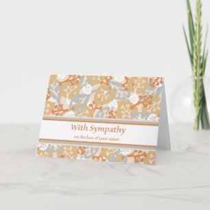 With Sympathy on the Loss of Your Sister, Nature Card
