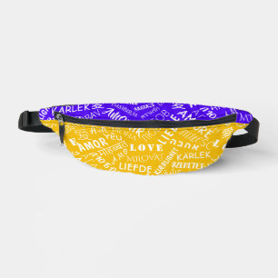 With Text Fanny Pack Love