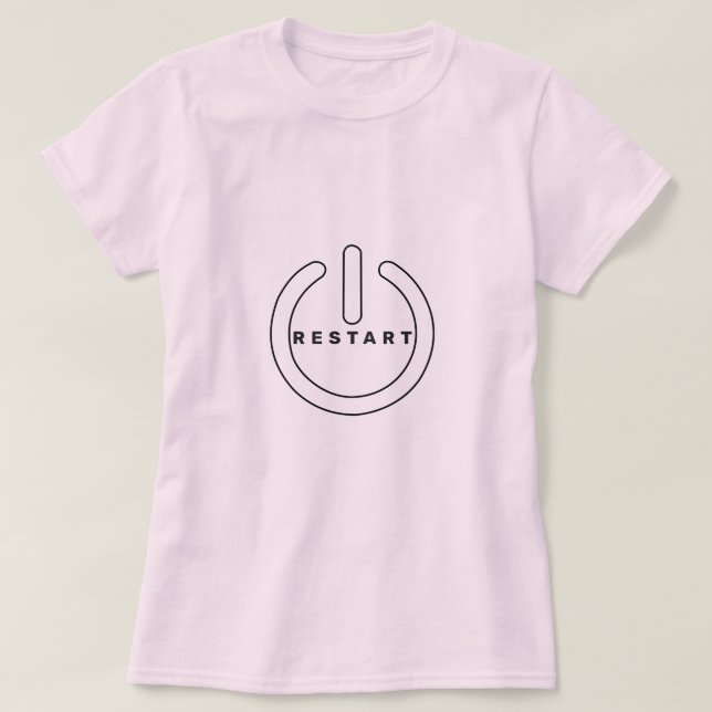 With Text RESTART T-Shirt (Design Front)