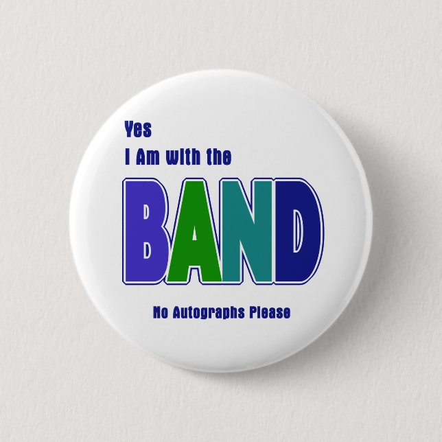 With the Band 2 Inch Round Button (Front)