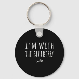 With The Blueberry Matching Lazy Halloween Costume Keychain