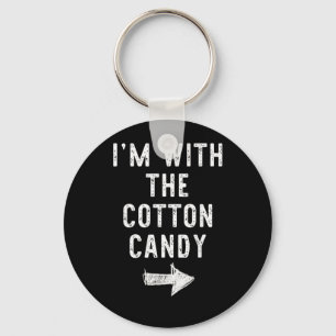 with The Cotton Candy Funny Halloween Couple Keychain