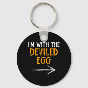 with The Deviled Egg Halloween Matching Couple Keychain