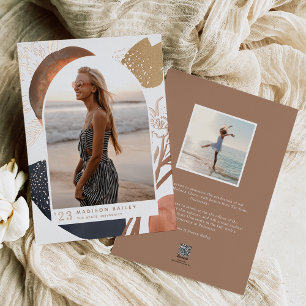 With the Flow Foil Photo Graduation Announcement