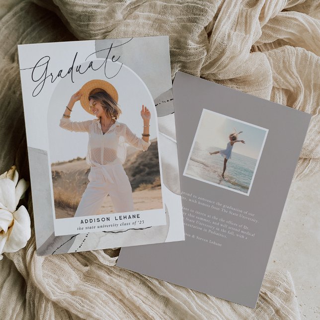 With the Flow | Photo Graduation Announcement (Creator Uploaded)