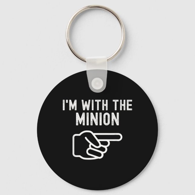 with The Funny Couples Matching Halloween Costume Keychain (Front)
