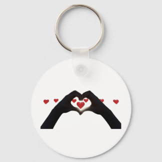 "With the heart in hand" Keychain