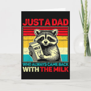 With The Milk Fathers Day Funny Awesome Fathers Da Card